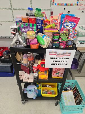 Spring Fling Dance prizes purchased by Destinee